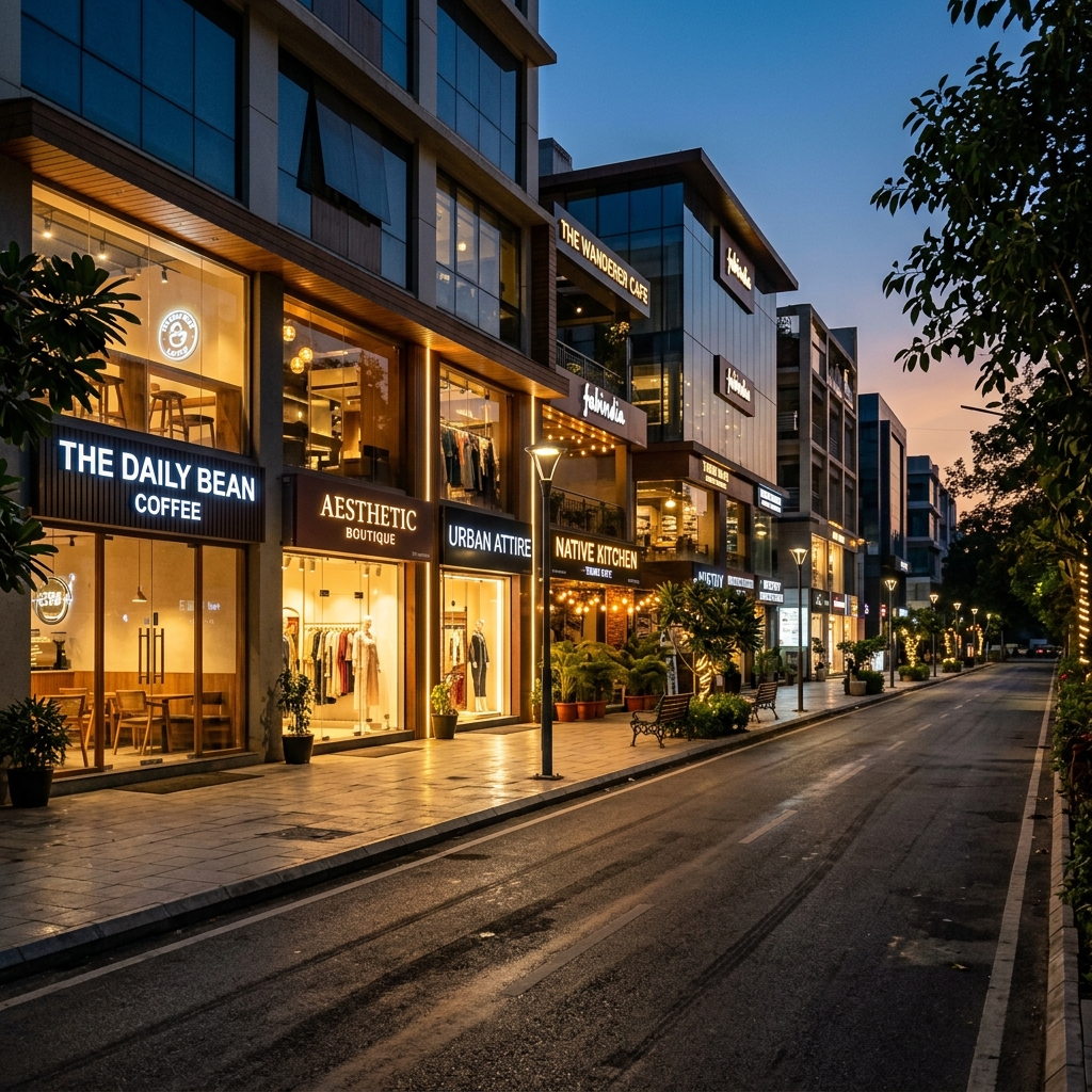 Street view of Koramangala, Bengaluru, Karnataka